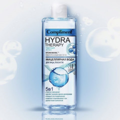 Вода мицеллярная Compliment Hydra Therapy 5в1 с матрицей Hydromanil Глубоко увлажняет 400мл 875726