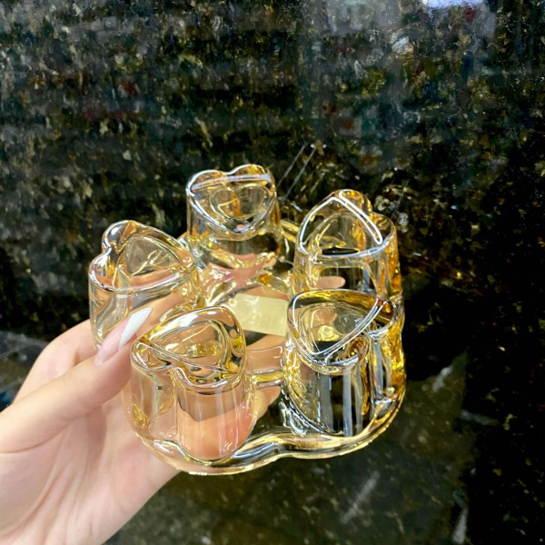 Подставка-подогреватель для чайника BestTea GlassWare стекло 14см M-004/brown