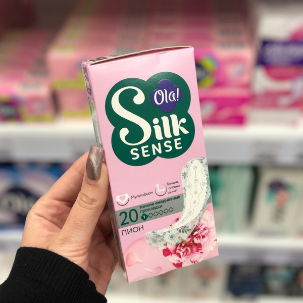 Прокладки ежедневные Ola! Silk Sense пион 20шт 000251