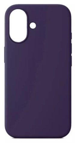 Чехол накладка силикон Silicone Case iPh 16 сиреневый аналог