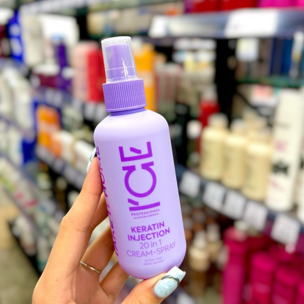 Крем-спрей для волос ICE Take It Home Keratin Injection 20в1 с кератином Для поврежден 200мл 100141