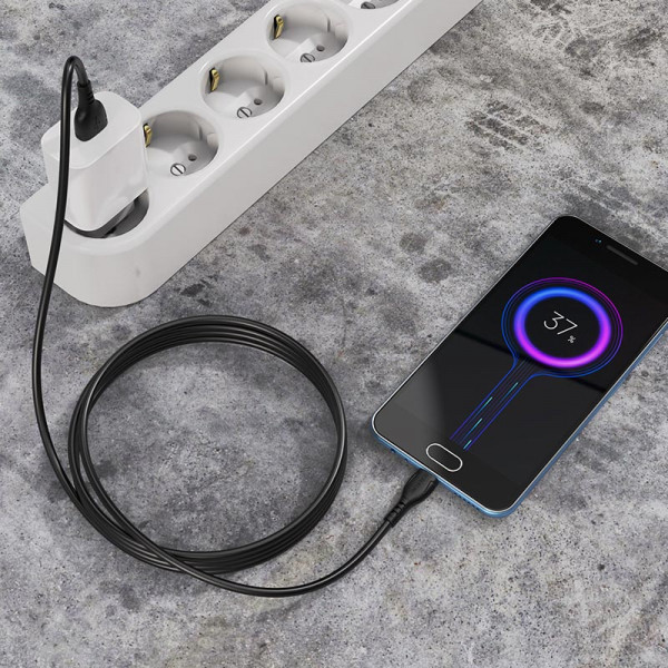 Кабель USB - Micro USB Borofone BX51 1м 2,4A черный
