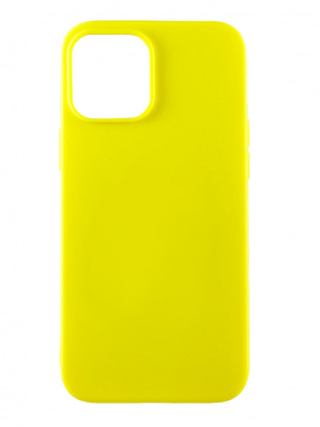 Чехол накладка силикон Silicone Case iPh 13 желтый аналог