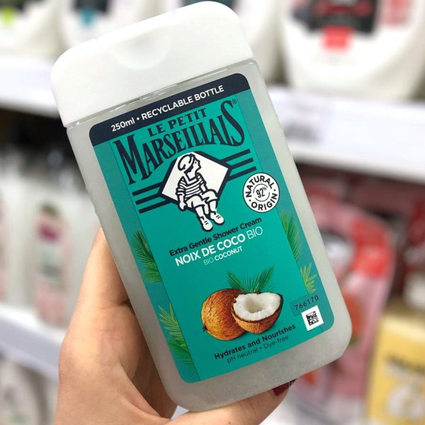 Гель для душа Le Petit Marseillais с кокосом Очищающий 250мл 711478