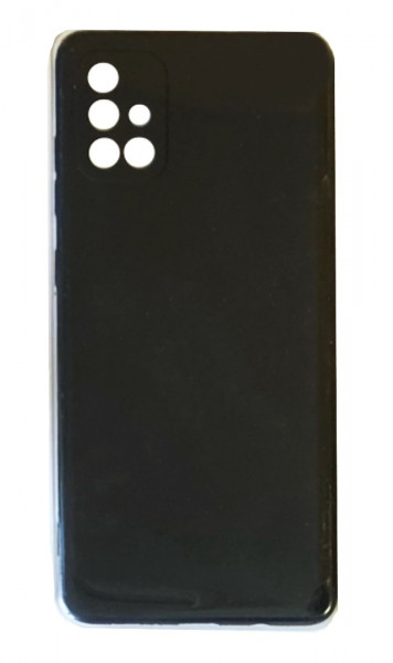 Чехол накладка силикон Silicone Cover Samsung Galaxy A71 черный аналог