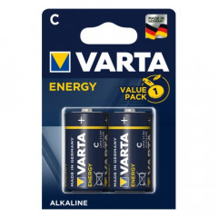 Батарейки Varta Energy LR14 C 2BL алкалиновые 2шт 4114