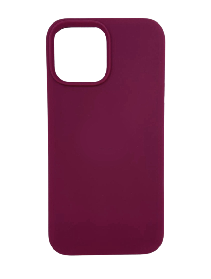 Чехол накладка силикон Silicone Case iPh 13 mini вишневый аналог -