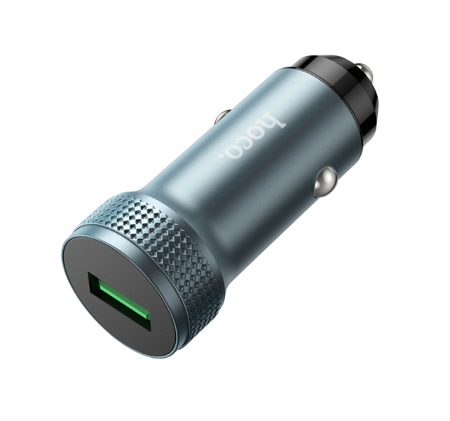Блок для авто USB 1x Hoco 3A 18Вт Z49A серый