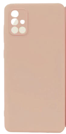 Чехол накладка силикон Silicone Cover Samsung Galaxy A71 пыльно-розовый аналог