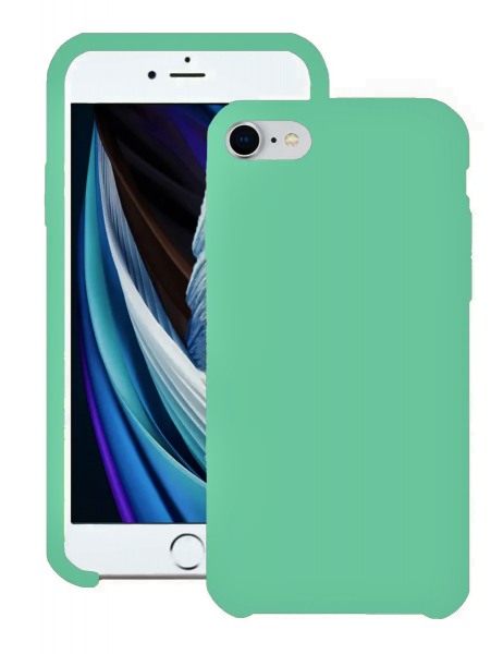 Чехол накладка силикон Silicone Case iPh 7/8/SE2/SE3 бирюзовый аналог