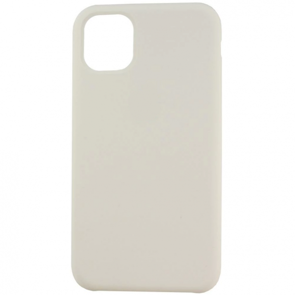 Чехол накладка силикон Silicone Case iPh 11 Pro Max бежевый аналог