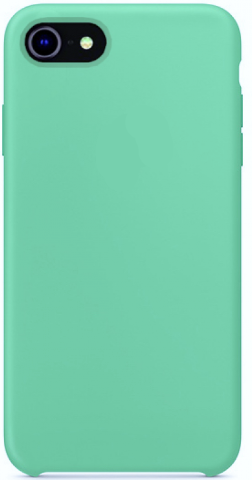 Чехол накладка силикон Silicone Case iPh 7/8/SE2/SE3 мятный аналог