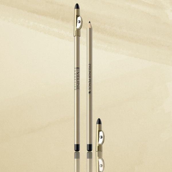 Карандаш для глаз Eveline Eyeliner Pencil водостойкий с точилкой black 193 07-212