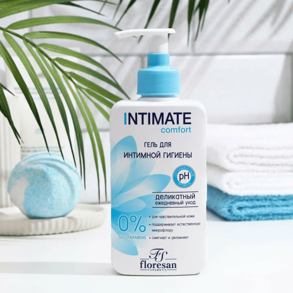 Гель для интимной гигиены Floresan Intimate Comfort с молочной кислотой Смягчающий 250мл Ф272