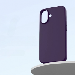 Чехол накладка силикон Silicone Case iPh 16 фиолетовый аналог