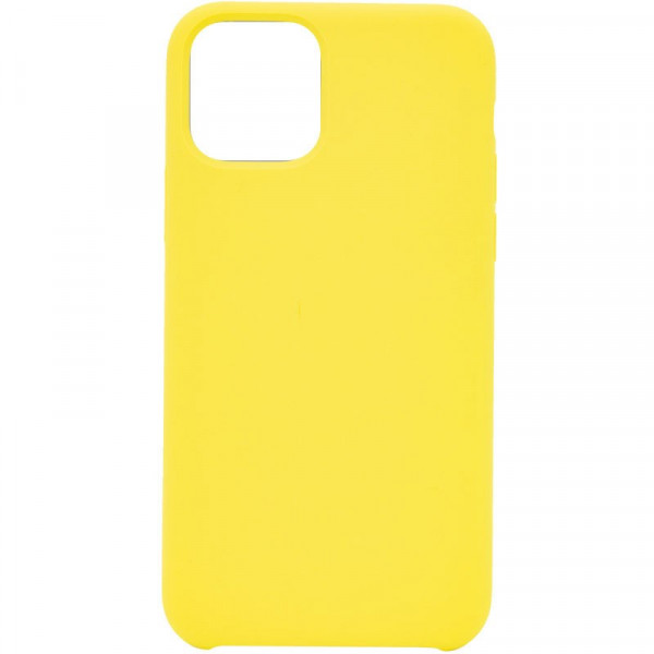 Чехол накладка силикон Silicone Case iPh 11 Pro Max желтый аналог