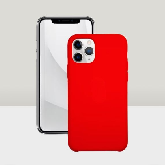 Чехол накладка силикон Silicone Case iPh 11 Pro красный аналог