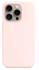 Чехол накладка силикон Silicone Case iPh 15 Pro пыльно-розовый аналог