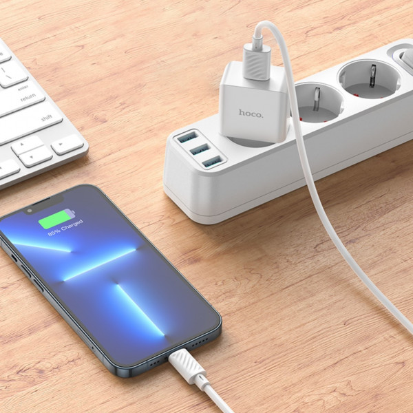 Блок сетевой USB 1x Hoco 2,1A 7Вт C106A белый