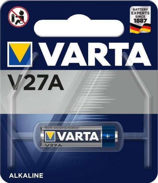 Батарейка VARTA Electronic LR27 ZN MNO2 V27A 1BL алкалиновая (щелочная) 1шт 4227