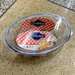 Форма для запекания стекло Ocuisine овальная с стеклянной крышкой 20*33см 459AC00 +