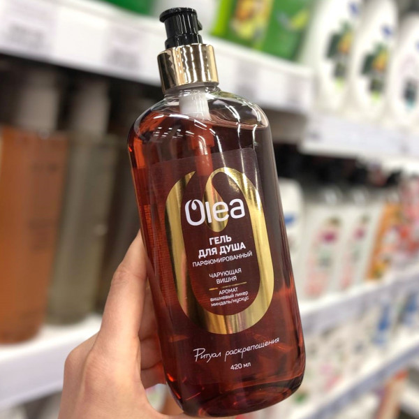 Гель для душа парфюмированный Olea Чарующая вишня Очищающий 420мл 064272