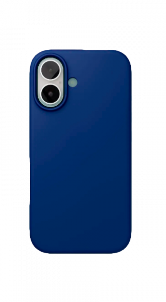 Чехол накладка силикон Silicone Case iPh 16 темно-синий аналог