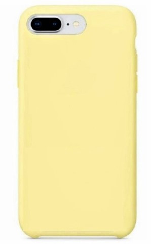 Чехол накладка силикон Silicone Case iPh 7/8/SE2/SE3 светло-желтый аналог
