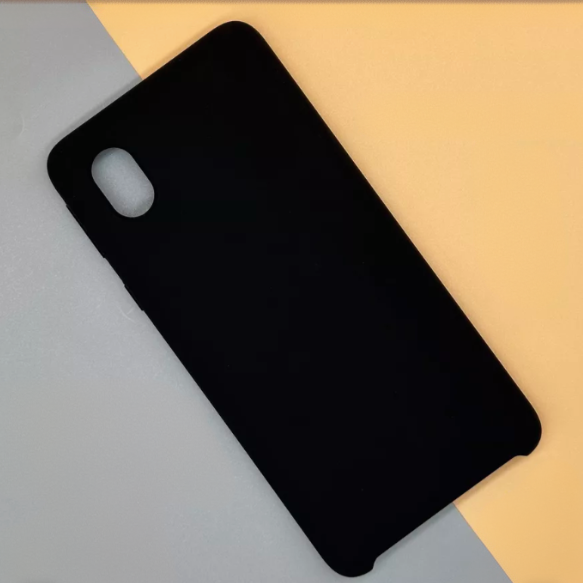 Чехол накладка силикон Silicone Cover Samsung Galaxy A01 Core/M01 Core черный аналог FaisON