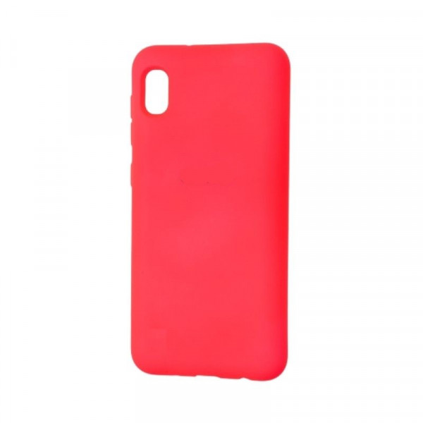 Чехол накладка силикон Silicone Cover Samsung Galaxy A01 красный аналог
