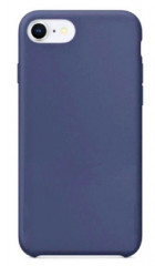 Чехол накладка силикон Silicone Case iPh 7/8/SE2/SE3 темно-синий аналог