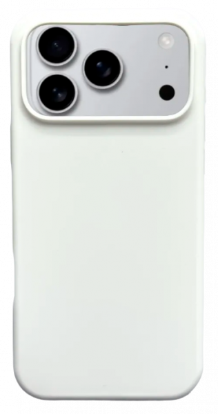 Чехол накладка силикон Silicone Case iPh 17 Pro белый аналог