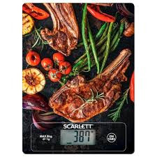 Весы кухонные электронные Scarlett SC-KS57P39 8кг гриль 105871