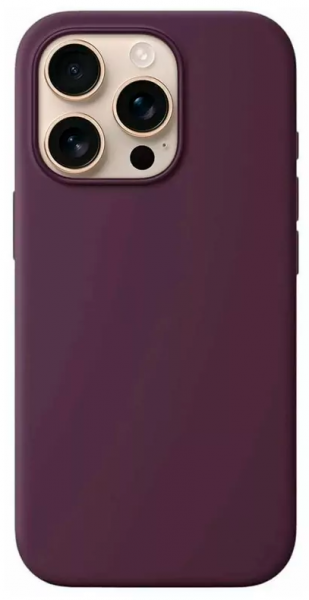 Чехол накладка силикон Silicone Case iPh 16 Pro фиолетовый аналог