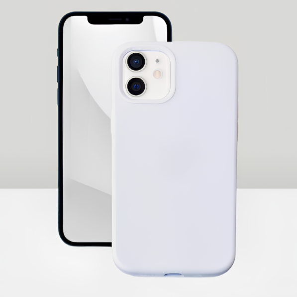 Чехол накладка силикон Silicone Case iPh 12/12 Pro белый аналог