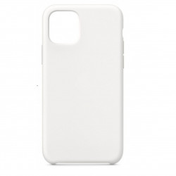 Чехол накладка силикон Silicone Case iPh 11 белый аналог