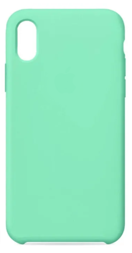 Чехол накладка силикон Silicone Case iPh XR мятный аналог
