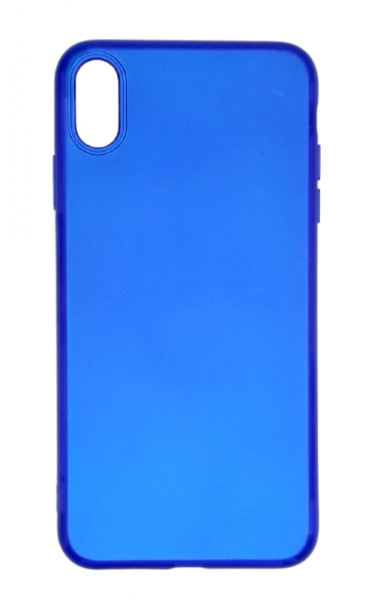 Чехол накладка силикон Silicone Case iPh XS Max синий аналог